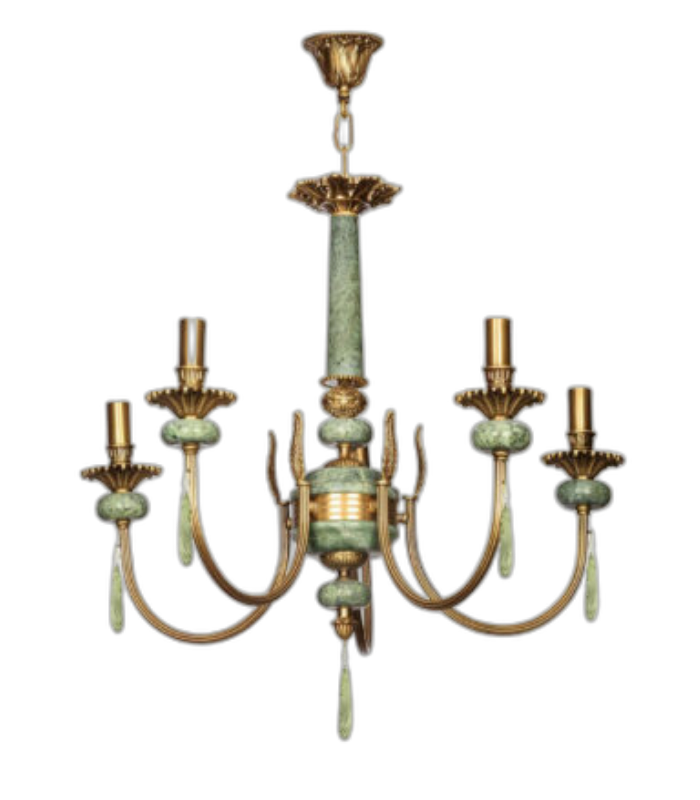 لوستر 5 شعله چشمه نور